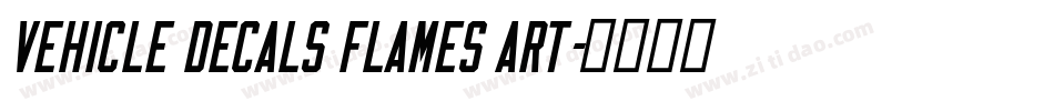 Vehicle Decals Flames Art字体转换